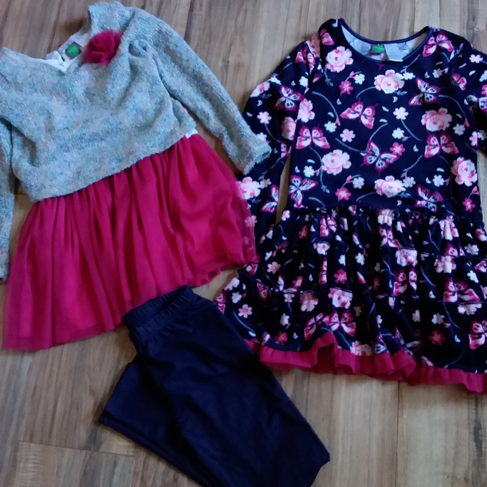 Two tops with legging bottom size 8